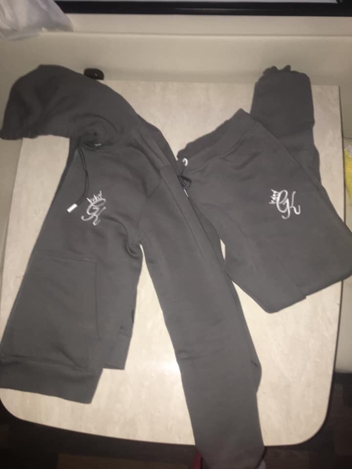 womens grey gym king tracksuit